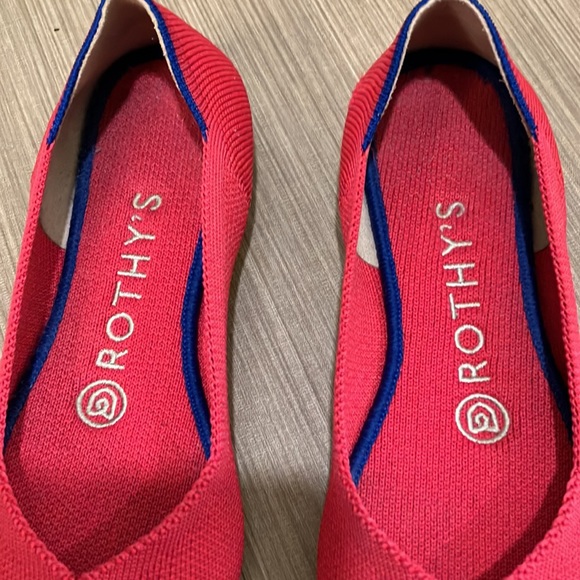 Rothy’s round toe flats hot pink color size 5.5 - Picture 7 of 13
